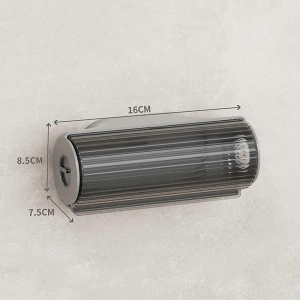 Veggmontert søppelpose dispenser plastposer handlepose beholder Light Gray