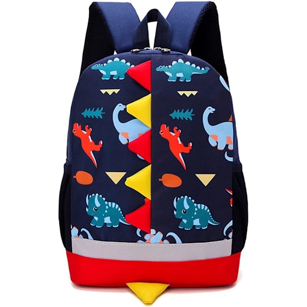 Barn Ryggsäck Dinosaurie Ryggsäck Barn Ryggsäck Förskola Ryggsäck Barn Ryggsäck Flickor Pojkar Ryggsäck Skolväska Dark Blue