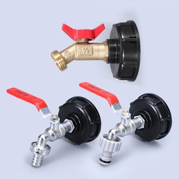 IBC tank adapter IBC kobling IBC forbindelse IBC tank adapter black faucet