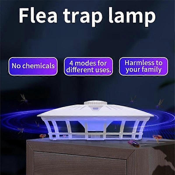 Loppefelle Sticky Dome Veggedyr Bli Kvitt Loppefelle Multifunksjonell Justerbar Fangstlampe Fanger for Lopper Veggedyr