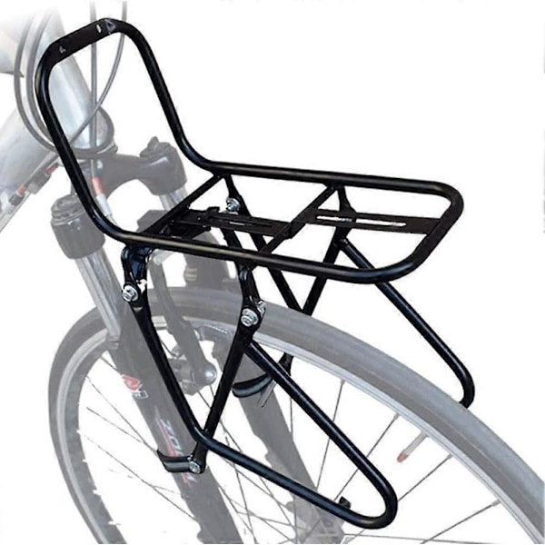 Cykelforgaffel-bagagebærer 15KG belastning cykelstativ Bremseramme Bagagehylde Kan bære taske/cykelkurv/telt/sovepose