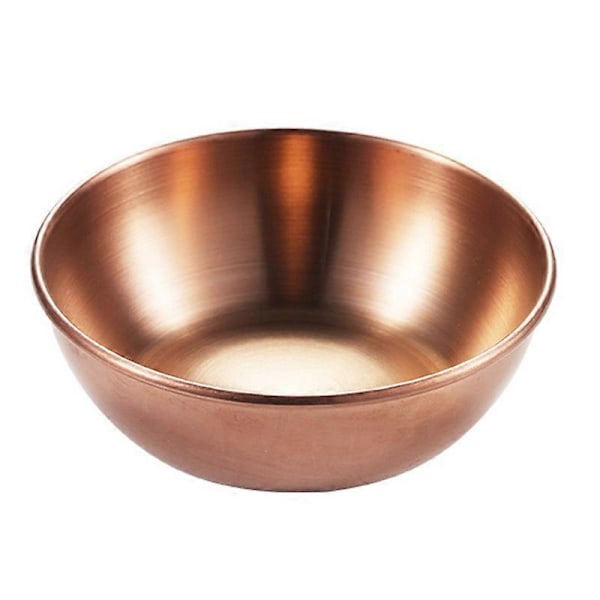 Krydderiskål Rund Rustfri Rustfrit Stål Husholdnings Lille Metal Sauce Tallerken til Hjemmet Rose Gold