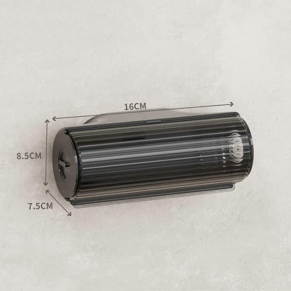 Veggmontert søppelpose dispenser plastposer handlepose beholder Athens Black