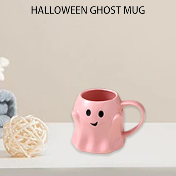 Halloween Spøgelseskop, Keramisk Spøgelseskop, Spøgelseskaffekop, Sød Spøgelsesmønstret Kop