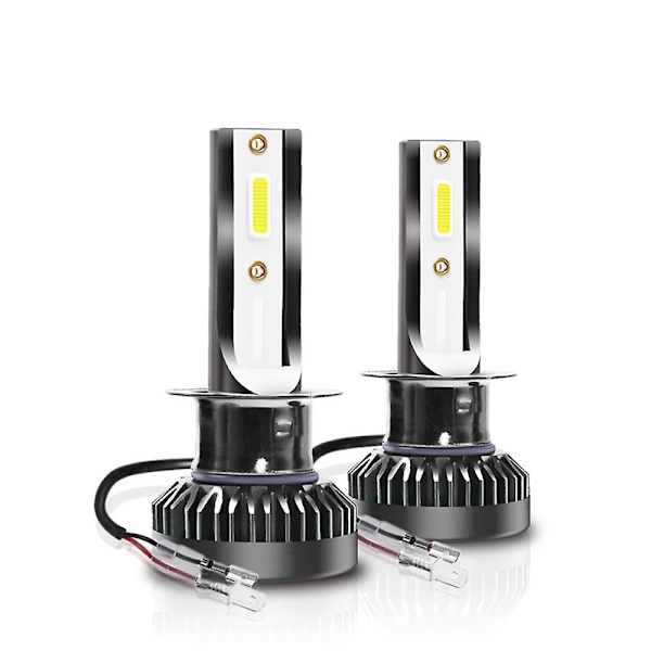 2x H4 9003 COB LED-ajovalopaketti 80W 8000LM Korkea ja matala säde 6000K Valkoinen H1