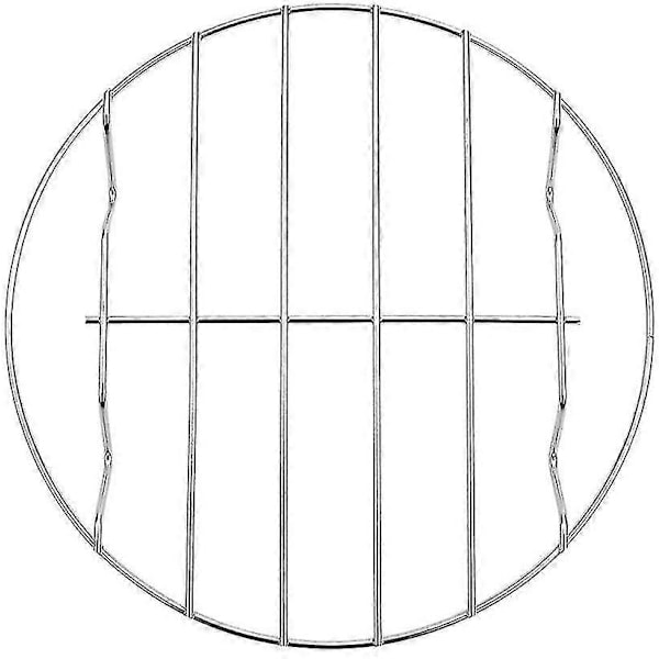 Pakkaus 6/7/8 tuuman ilmakeittimen lisätarvikkeita ruostumattomasta teräksestä, keittoteline pyöreä keittiöteräs yksikerroksinen grilliritilä (d-v2) 15*2.7cm