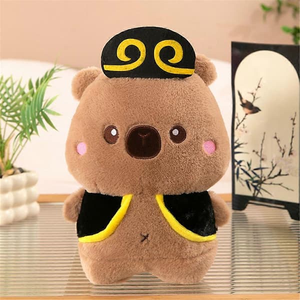 Tecknad Monkey King Capybara Docka Plyschdocka Kreativ Kudddocka