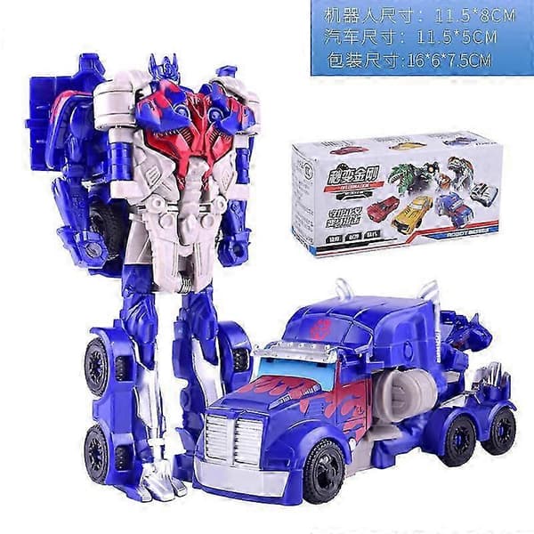 12CM Transformations Robot Sæt Legetøj Modeller 2 I 1 Et Trin Model Deformeret Bil Legetøj til Drengegave 25-26 3