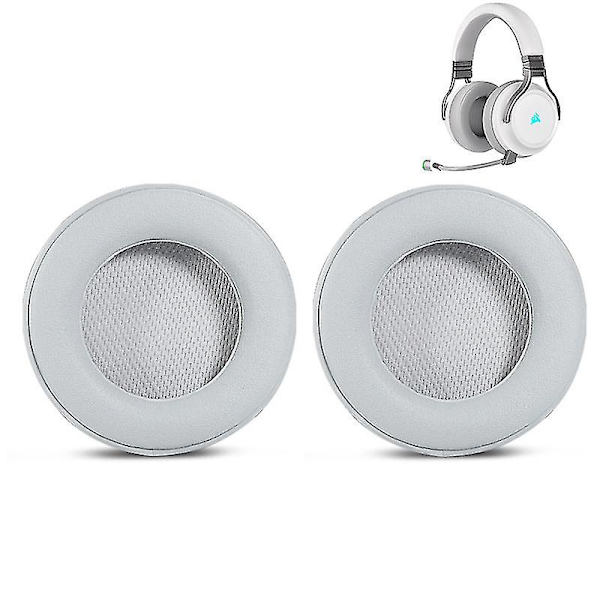 1 Par Öronkuddar Ersättning Kompatibel Med Corsair Virtuoso RGB Wireless SE Spelheadset Aoba Gray