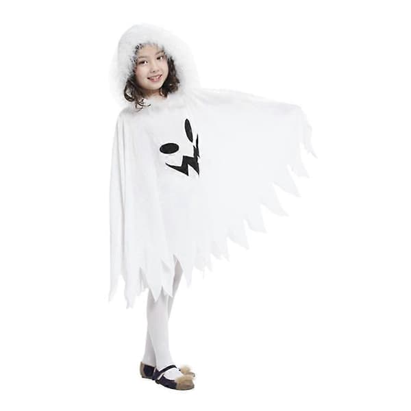 Halloween Kappe Børn Spøgelse Hætte Cosplay Tøj XXL 130cm