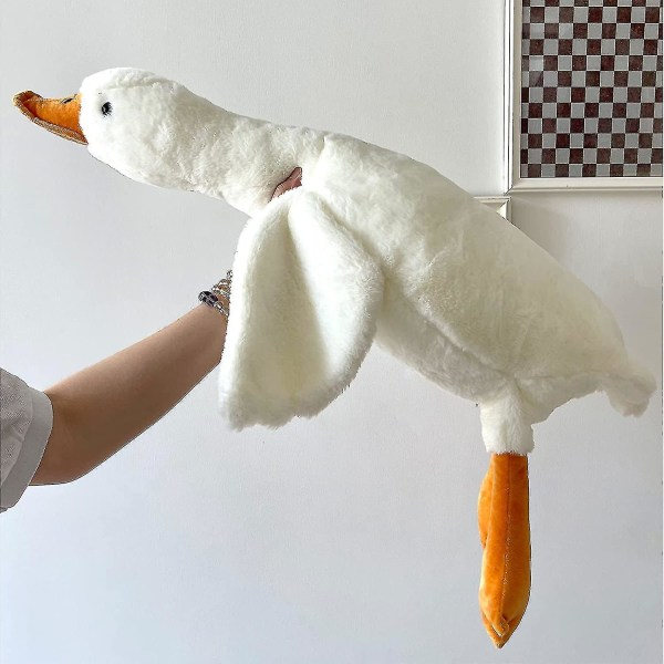 Blød Andedukke Blød Simulation Sød Legetøj Blød Gåse Blød Dyr Blød Dukke Fødselsdag/Jul/Fest Gave Knusbar Blødt Legetøj (Farve Hvid 130CM 130CM