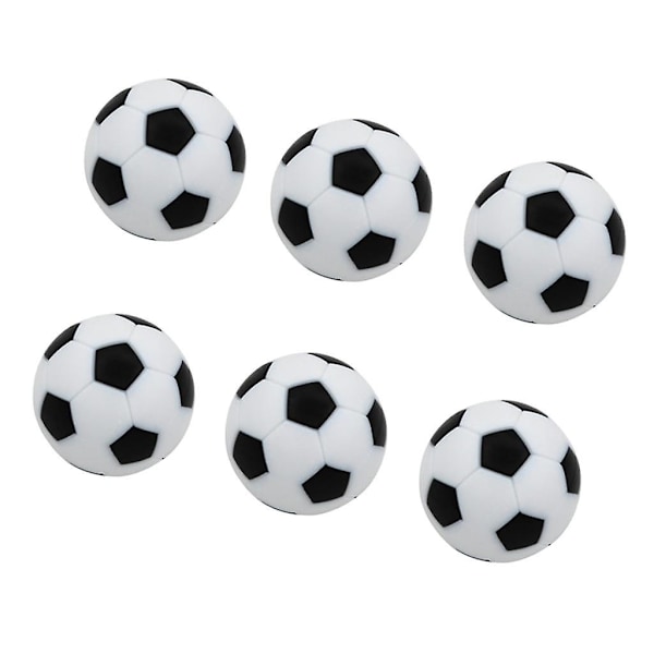 6 kpl 32 mm Pöytäjalkapallo Jalkapallopallot Korvaavat Pallot Musta
