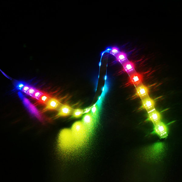 Magnetisk RGB LED-baggrundsbelysningsstrimmel med 4-benet/ARGB digital PC til kabinetlys 5V ARGB