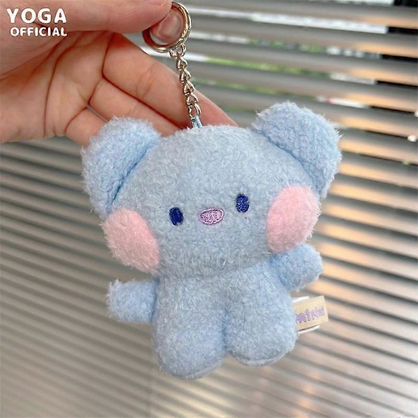10CM Kawaii Line Friends Bt21 Tegneserie Shooky Cooky Chimmy Rj Plys Vedhæng Dessert Serie Nøglering Vedhæng Plys Dukke Ornament pendant40 10CM