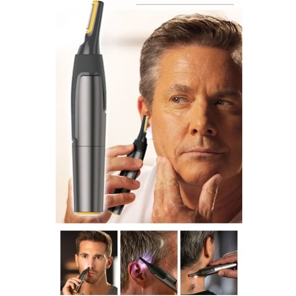 Nesehårstrimmer [antibakteriell] multifunksjonell hårtrimmer for barbering