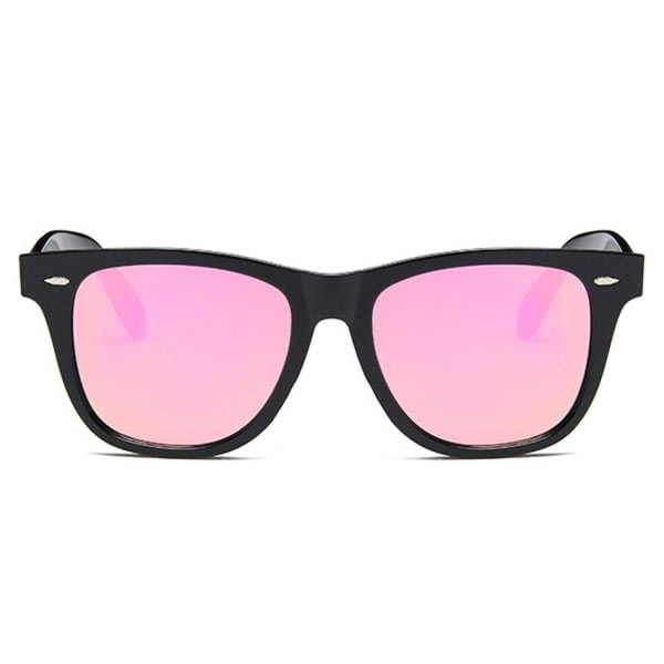 Sort Wayfarer Solbriller Pink Spejlglas Sort