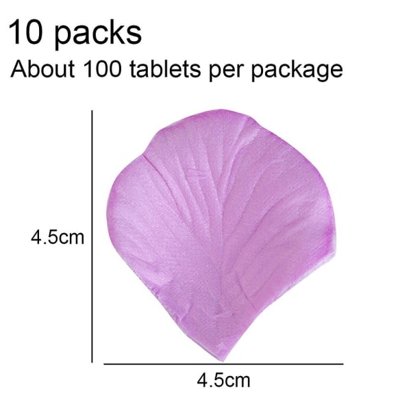 1000 st Konstgjorda Rosblad för Bröllopsdekorationer, Romantisk Kväll, Alla Hjärtans Dag, Evenemang, Vit Light purple