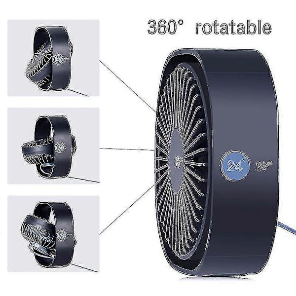 Skrivebordsventilator til kollegieværelse, USB-skrivebordsventilator Blue