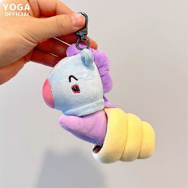 10CM Kawaii Line Friends Bt21 Sarjakuva Shooky Cooky Chimmy Rj Pehmo Riipus Jälkiruoka Sarja Avaimenperä Riipus Pehmo Nukke Koriste pendant4 10CM