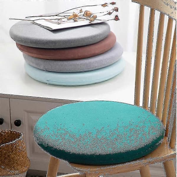 Rund Memory Foam Kudde Bekväm Ventilerande Vadderad Pallöverdrag Tvättbar Matta För Hem Sovrum Light Grey 30cm