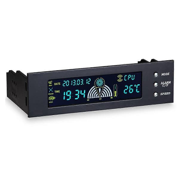 5.86\" Slitesterk PC Datamaskin Viftekontroller Temperatur Sensor PC Kjøling