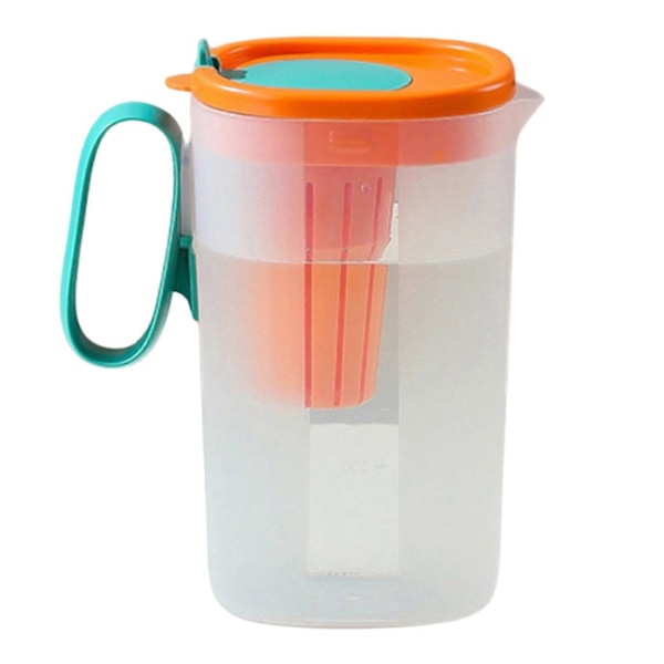 1550ML/2200ML Vandkanden Stor Kapacitet Kuldebestandig Plastik Sprøjtsikker Robust Kold Kande Sommer Tilbehør Orange S