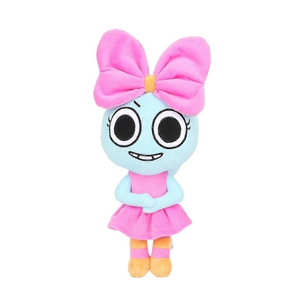 Dandy's World Horror Games -pehmolelu, Piirrettyjen hahmojen pehmolelut, Pebble Scrap Poppy Goob -nukke lahjaksi faneille ja ystäville Bow
