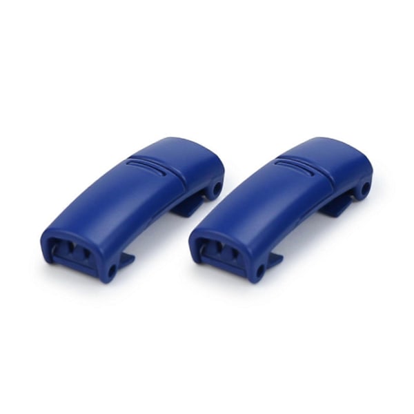 2 stk Lazy Magnetiske Metal Snorspænder Snøreløse Snorspænder Knapper Børn Voksne - SNNGV Dark Blue