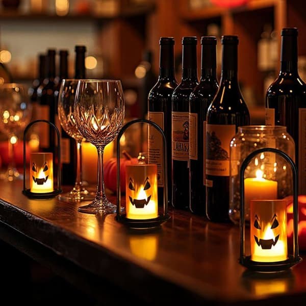 4 delar Halloween LED-lykta utomhusljus
