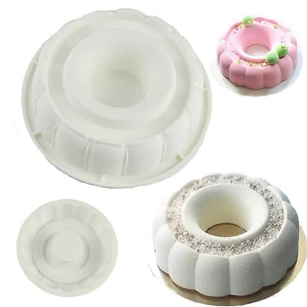 Kakeform Mousseform DIY Baking Silikon Muse Sjokoladeform Kakeverktøy Kjøkkenutstyr Bakeutstyr (2 STK) 17.5x5x6-A