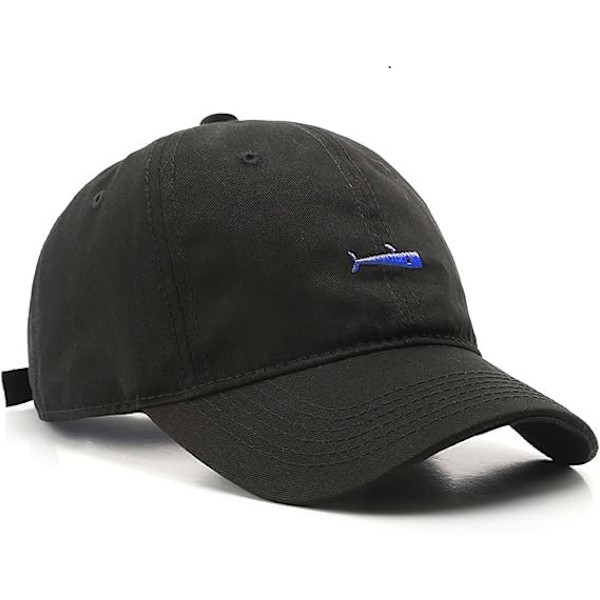 Baseball-lippis Polo-tyyliin, Klassinen Urheilullinen Rentoutunut Yksinkertainen Auringonhattu, Yksivärinen Säädettävä Baseball-lippis Black