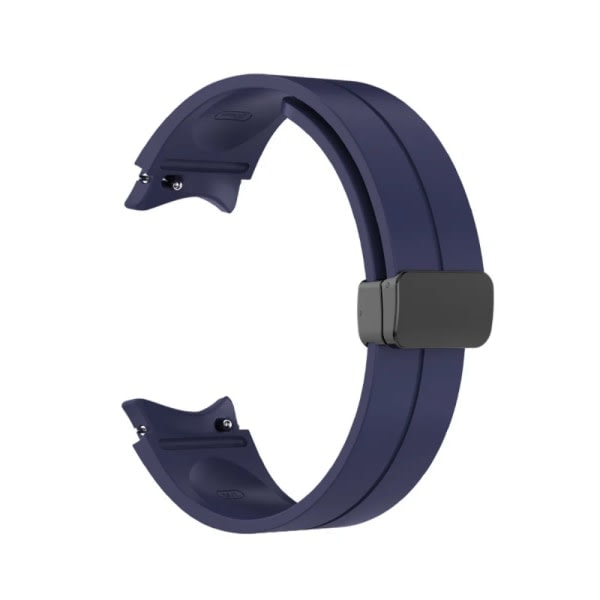 Silikonerem uden mellemrum til Samsung Galaxy Watch 5/4 40mm 44mm 5 Pro 45mm Originalt magnetisk armbånd til Watch 4 Classic rem midnight blue