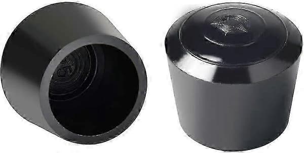 16 stk. Stolebeskytterhætter, Stolebenshætte Gummistolebensbeskytterhætter, Indvendig diameter - 7/8 tommer / 22 mm, sort