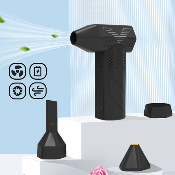 Mini Jet-Dry Blåser Fan Håndholdt Kordløs Børsteløs Støvblåser for PC Bladblåser Basic Model