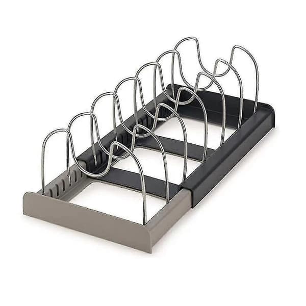 7 Opdelere Rustfrit Stål Køkken Grydelåg Holder Udvidbar Pander Organizer Stativ Skuffe Type Justerbar