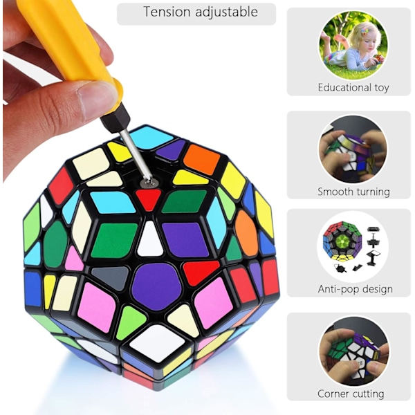 Pentagoninen Dodekahedron Noppapeli, Taikakuutio Aivojumppa, Noppapelilahja Lapsille ja Aikuisten