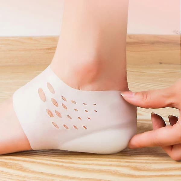 Höjdhälar Ärmar Gel Hälhöjd Osynliga Höjningsdynor Hålfotsstöd Hälskydd White Female 3cm