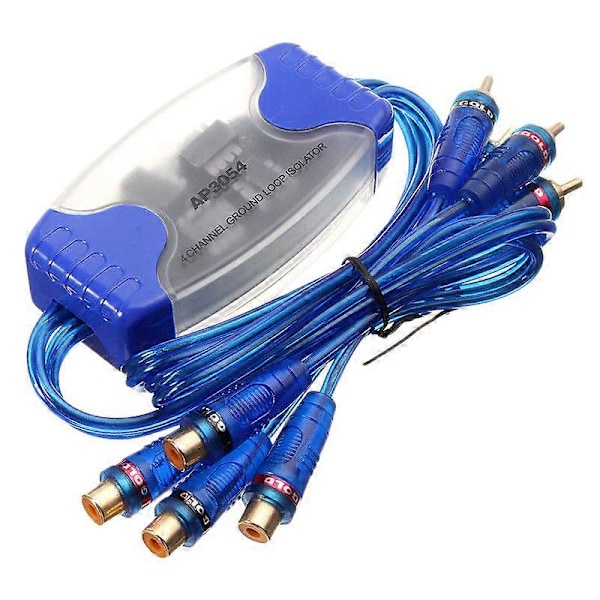 4-kanals RCA lydstøyfilter Støyundertrykker Jordingssløyfeisolator Bilstereo 50W