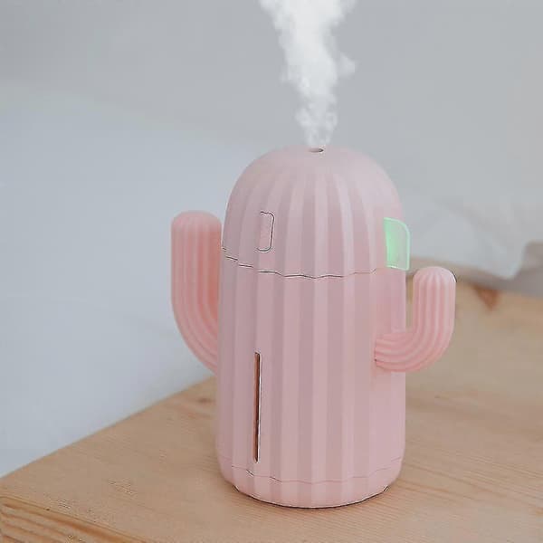Luftfugter med kaktusdesign pink