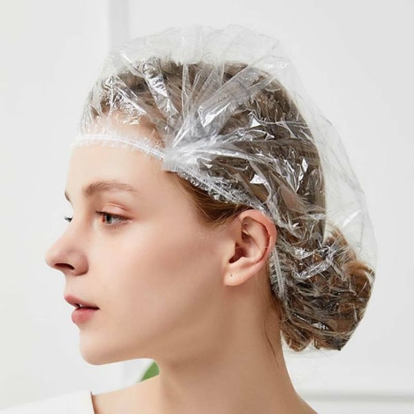 200 shower cap disposable hair care shower cap plastic cap spa salon