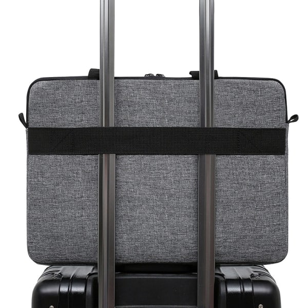 Multifack Laptopväska Oxfordtyg Laptop Tote Väska Axelväska Bärväska Justerbar Axelrem Passar 15,6 Tums Dator Handväska