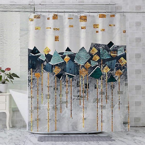 Moderne vanntett dusjforheng for baderom Beige 180x200cm