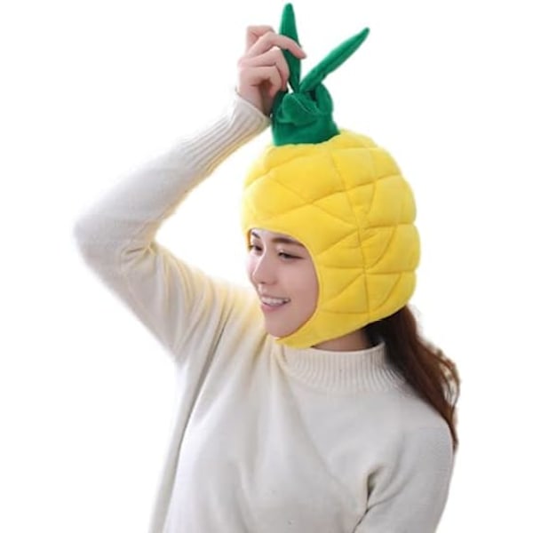 Sjov Hat Nyhed Hat Sød Plys Ananas Hat Hovedbeklædning Fandango Hat Kostume Hat Nyhed Fandango Fest Hat Kasket Hovedbeklædning Cosplay Kostume Yellow