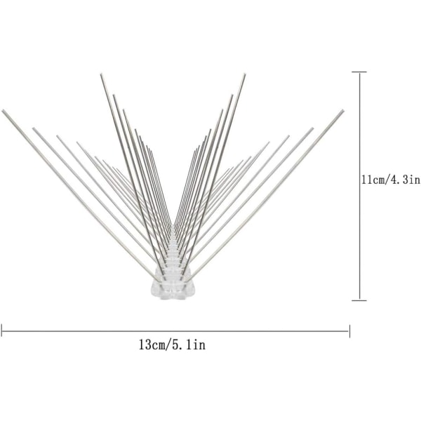 2 stk fuglespiker, duer forsvars fugleavvisende
