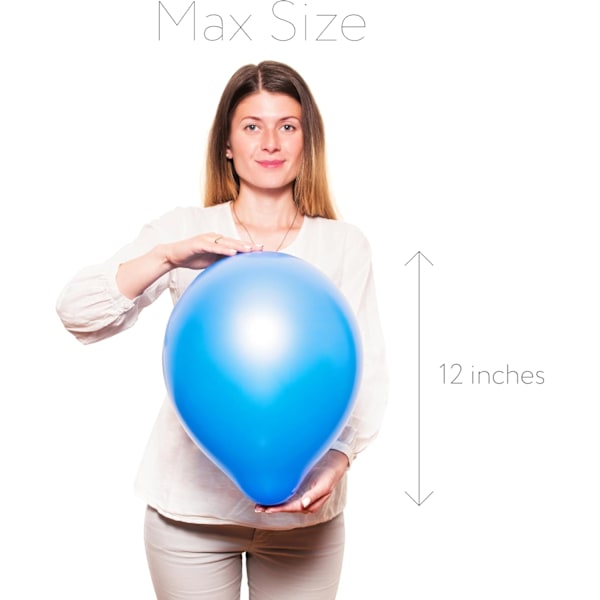 Ballonger Regnbågsset (100-pack) 12 tum, Blandade Ljusa Färger, Tillverkade av Stark Färgad Latex, För Helium eller Luft. Barnkalas