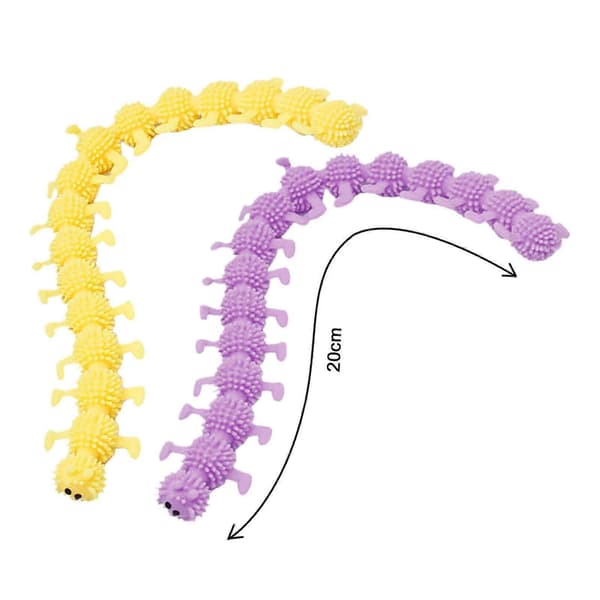 2x Caterpillar Fidget Strømpefyld Sensorisk Legetøj til Alle Aldre Gave Voksne