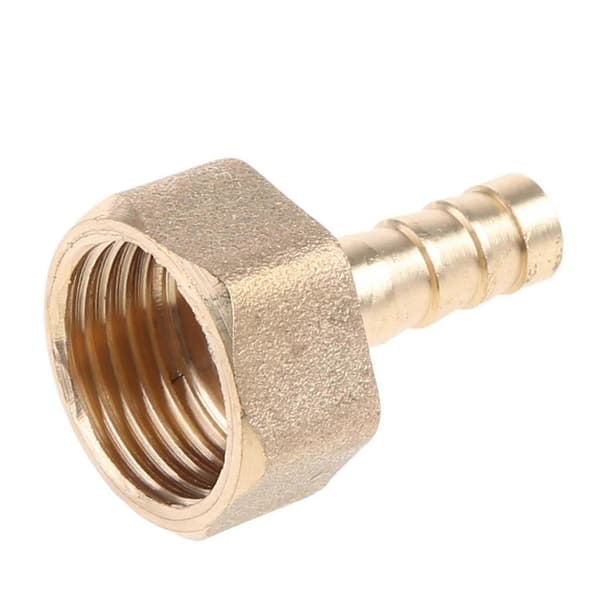 Messing Han/Hun Gevind 1/2\" Bsp Til 8mm Barb Slangekobling Konnektor Pagode Samling Inner wire