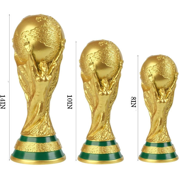 Fodbold VM Trofæ Replika Samleobjekt - Resin Sports Fan Kontor Dekoration 36cm