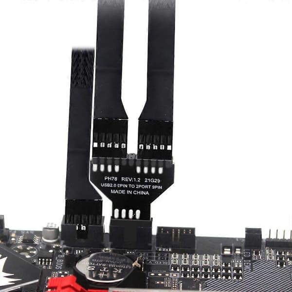 USB 2.0-stik til RGB USB2.0 9-benet interface splitter computeradapter
