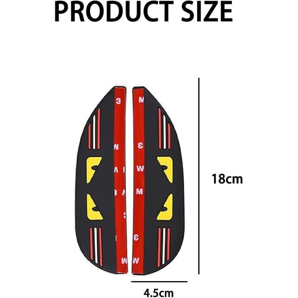 2 stk. bil-bakspejlsregnbeskyttere/solskærme